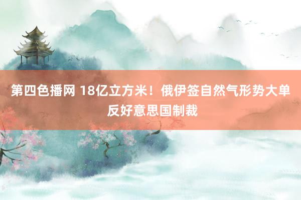 第四色播网 18亿立方米！俄伊签自然气形势大单 反好意思国制裁